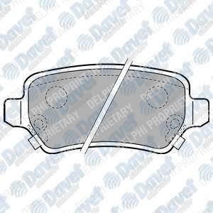 DELPHI LP1717 Fren Balatasi Arka (95mm) Astra G Astra H Corsa C 98-